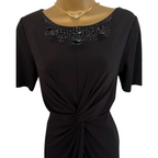 Marks & Spencer Black Beaded Twist Short UK 12