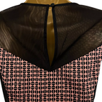 Jonathan Saunders Black Mesh Pink Dress UK 10