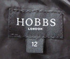 Hobbs Blue & Black Houndstooth Wool Dress UK 12