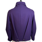 Karen Millen Purple Double Breasted Wool Jacket UK 14