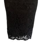 Nanette Lepore Black Lace Scallop Edge Dress UK 6