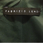 Fabrizio Lenzi Dark Green Stretch Satin Dress UK 8