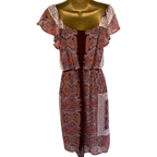 Monteau Los Angeles Dusky Pink Lace Dress UK 10