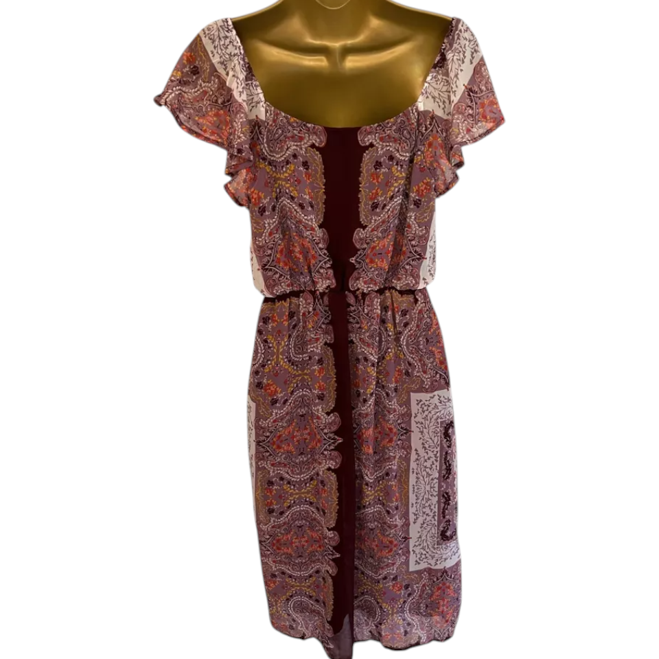 Monteau Los Angeles Dusky Pink Lace Dress UK 10