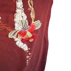 Kenzo Jungle Vintage 90's Rust Linen Dress UK 16