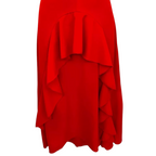 Nasty Gal Lipstick Red Cross Back Dress UK 6