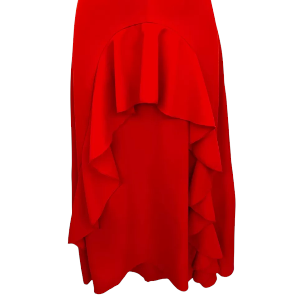 Nasty Gal Lipstick Red Cross Back Dress UK 6