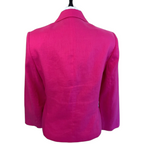 Max Pierre Pink Linen Embroidered Sequin Jacket UK 12