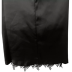 Precis Jet Black Isabelle Lace Satin Dress UK 10