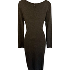 Michael Kors Grey Wool Bodycon Dress UK 12/14
