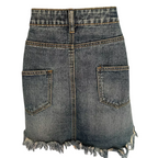 In The Style Frayed Hem Denim Skirt  UK 10