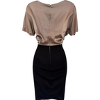 Nocturne Multicoloured Pleated Silk Dress UK 10