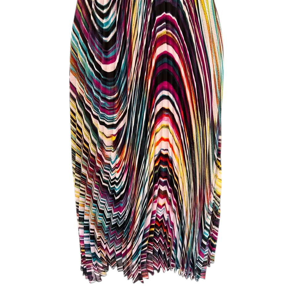 M by Marc Bouwer Multicoloured Pleated Dress UK 6/8