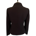 Precis Single Breasted Black Crepe Tailored Blazer Jacket UK 10