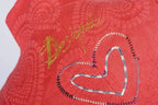 Desigual RARE Y2K Red Heart Embroidered Coat UK 18