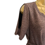 Next Brown Bronze Metallic Sparkle Dress UK 12