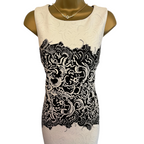 Joseph Ribkoff Black &  White Pencil Dress UK 8