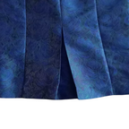 L.K. Bennett Blue Green Jacquard Midi Pencil Skirt UK 10