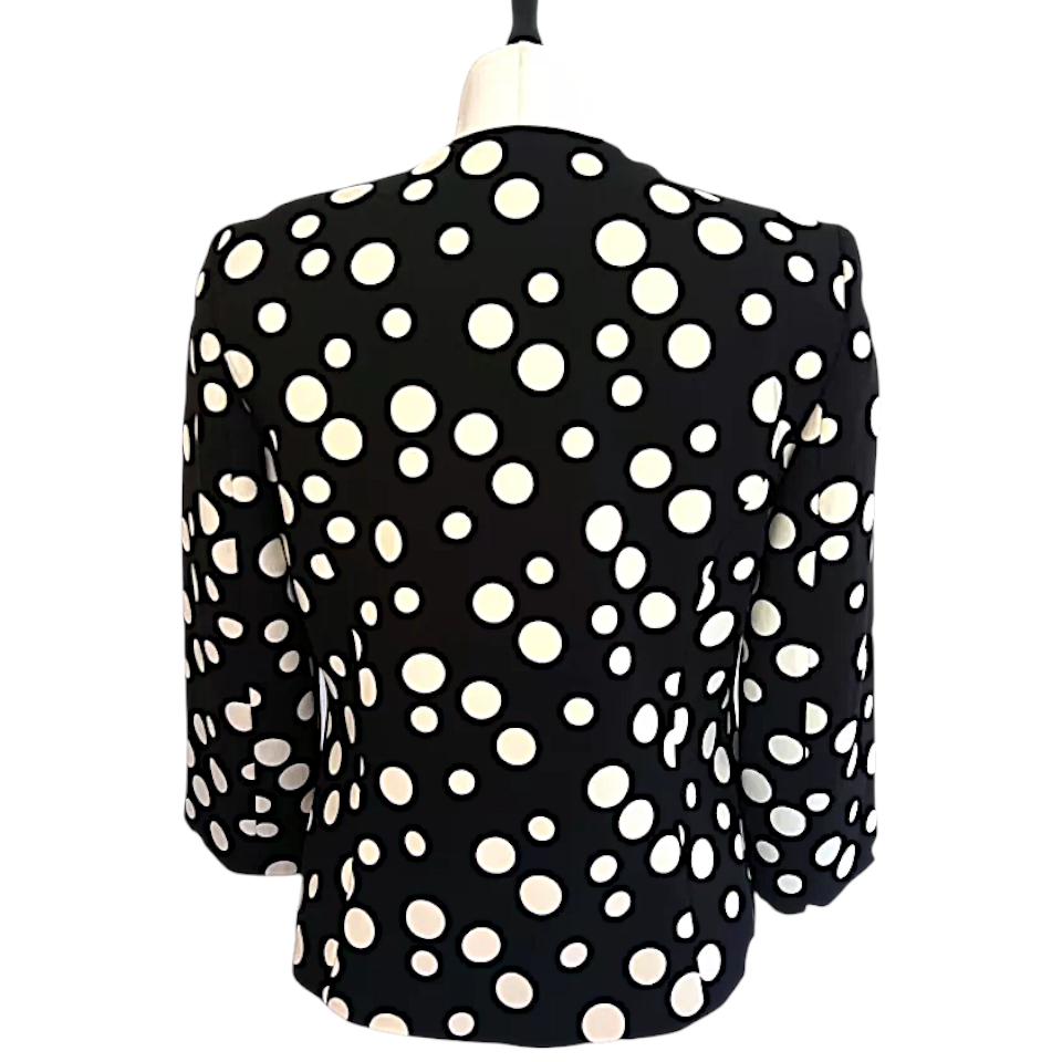 Roman Black & White Polka Dot Jacket UK 12