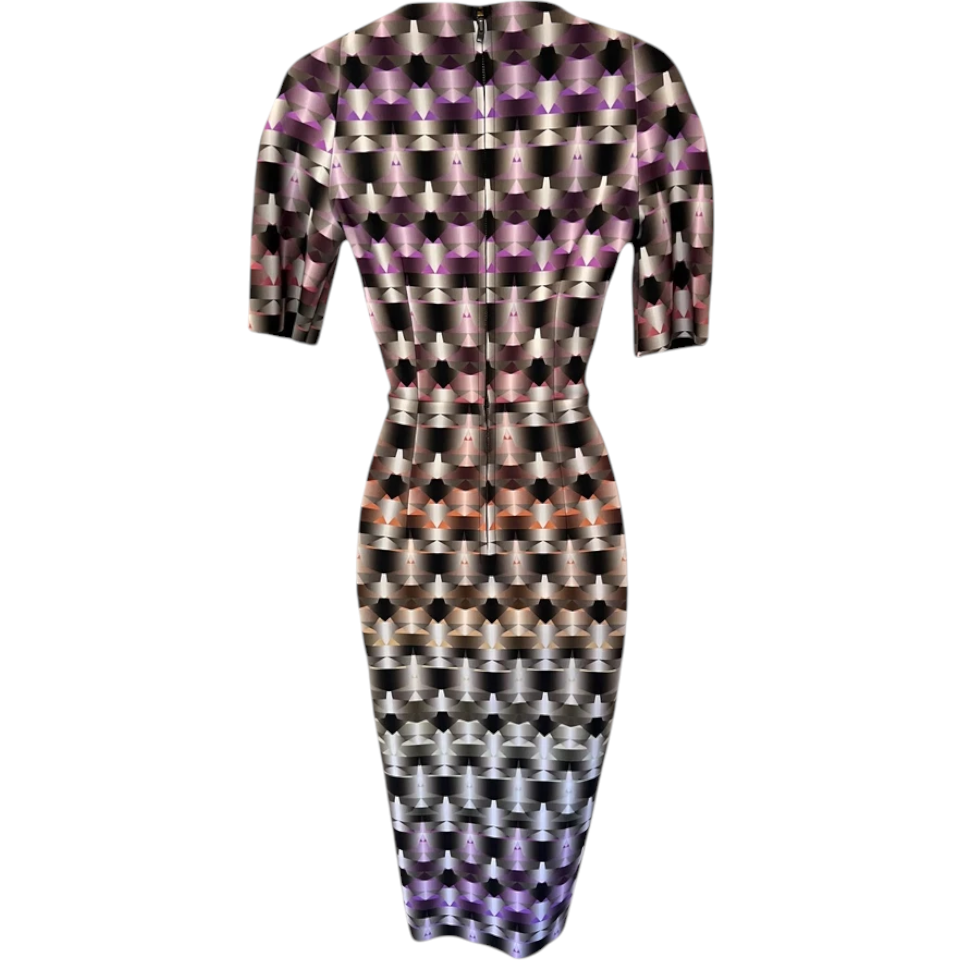 Scanlan Theodore Geometric Print Scuba Dress UK 8