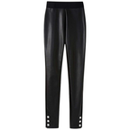 Pure Collection Black Faux Leather Stud Trousers UK 20