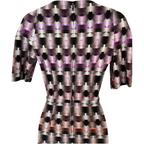 Scanlan Theodore Geometric Print Scuba Dress UK 8