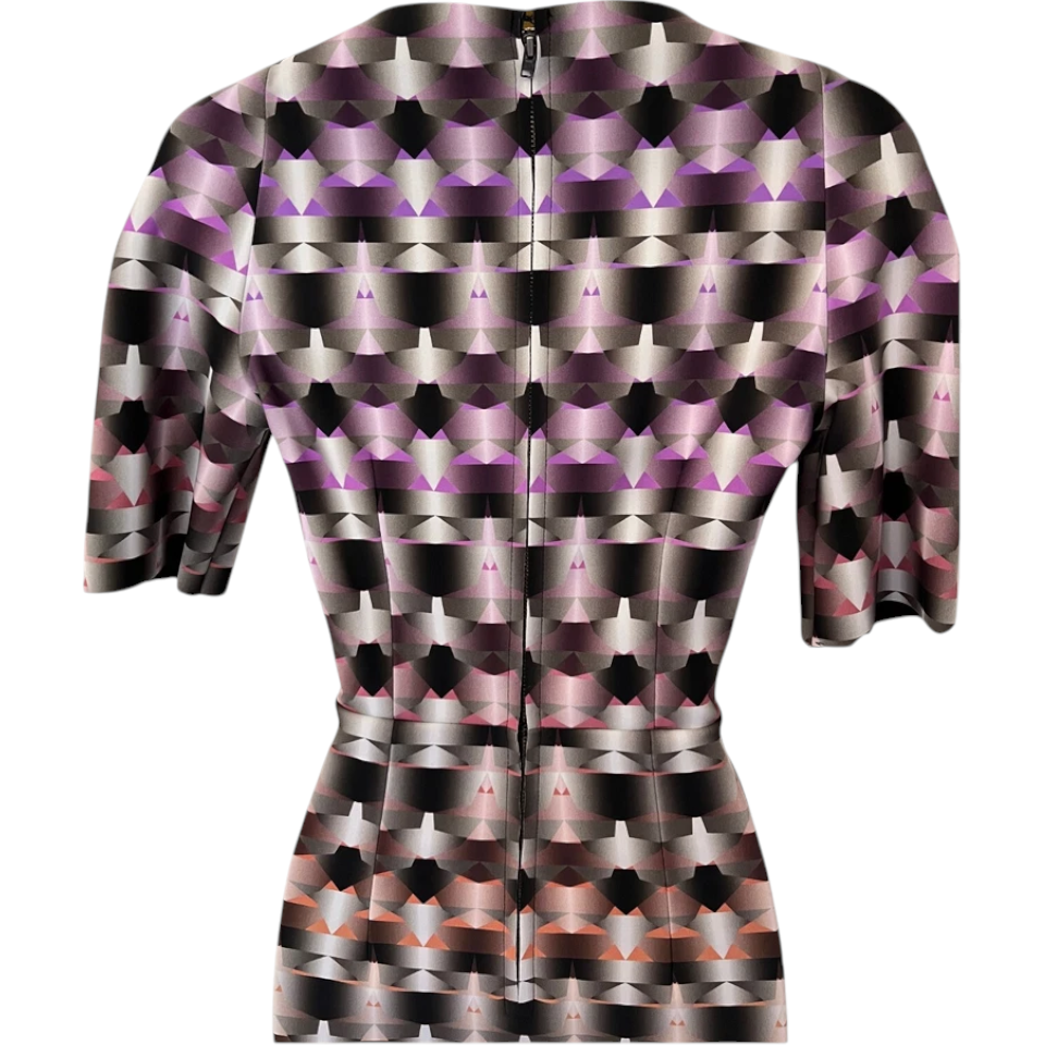 Scanlan Theodore Geometric Print Scuba Dress UK 8
