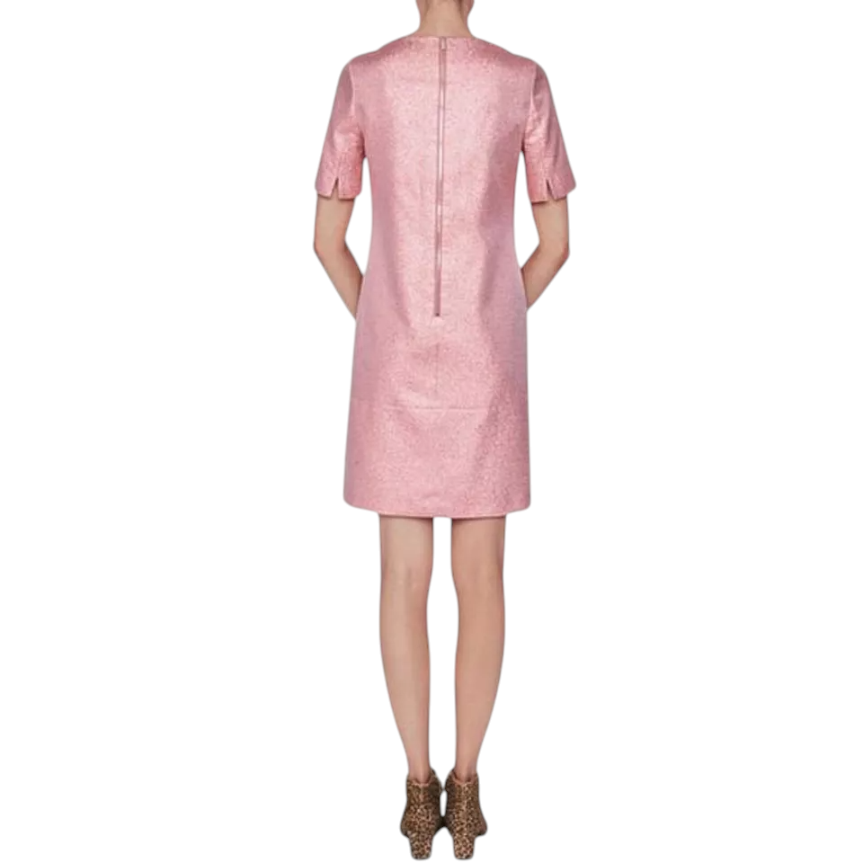 L.K. Bennett Thulani Rose Pink Sherbert Short Sleeve Tunic Dress UK 6