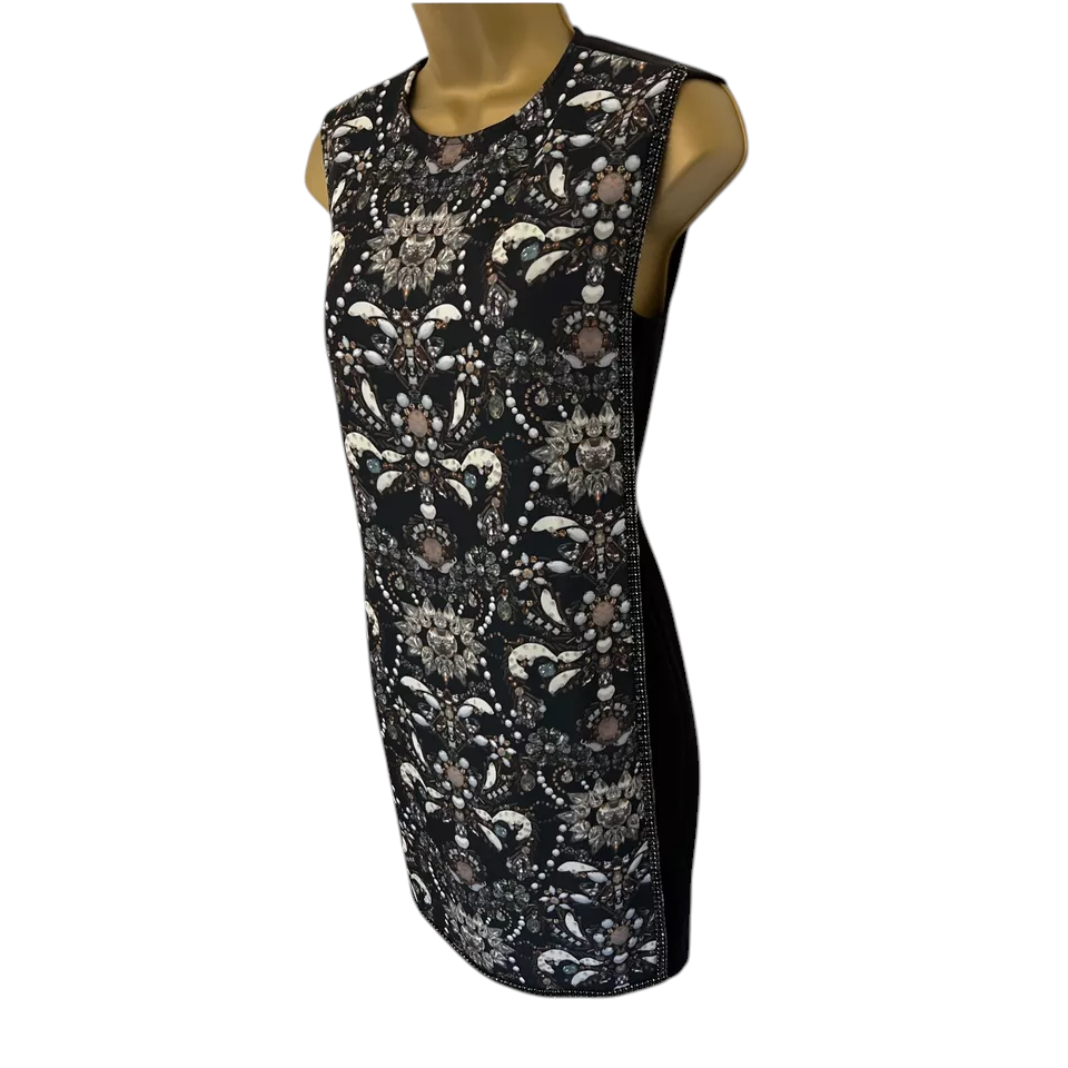 Ted Baker Jewel Print & Crystal Trim Dress UK 6
