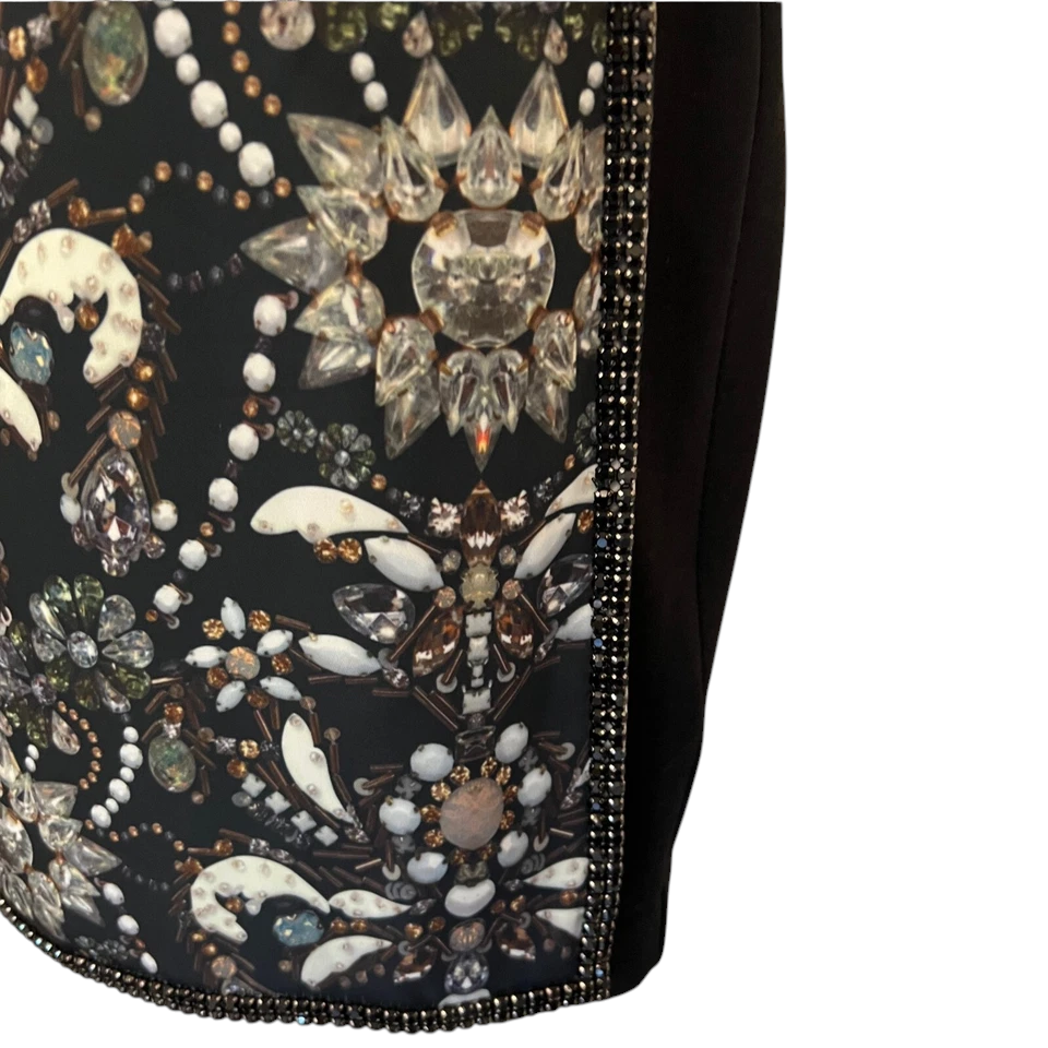 Ted Baker Jewel Print & Crystal Trim Dress UK 6