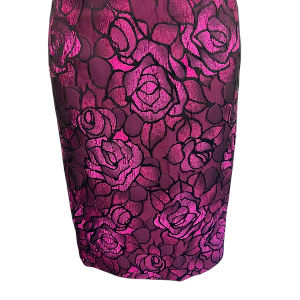 Luis Civit Pink Purple Floral Dress UK 10/12