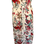 M&S Collection Cream Floral Sleeveless Summer Jersey Dress UK 6