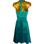 Red Herring Jade Green Satin Halter Neck Dress UK 10