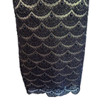 Shubette Gina Bacconi Navy Lace Beaded Dress  UK 12