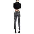 Replay Grey Mid Rise Skinny Stretch Jeans UK 4