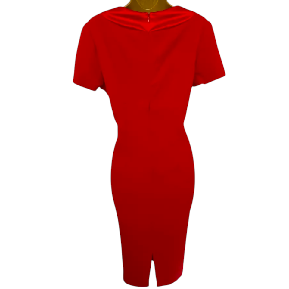 Tapestry International Red Crepe Bow Dress UK 12