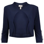 Joseph Ribkoff Navy Silver Beaded Dress Suit UK 12