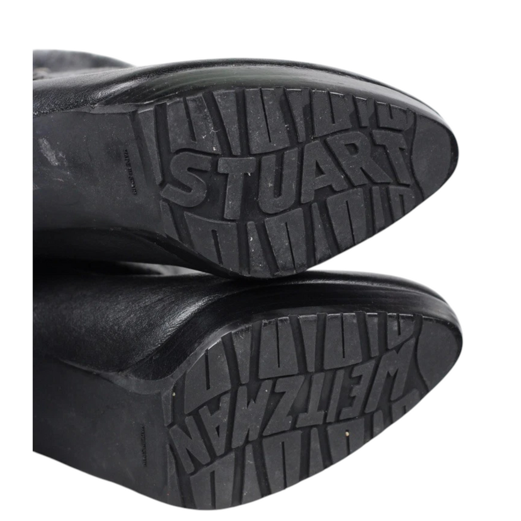 Russell & Bromley X Stuart Weitzman Buckle Faux Fur Lined Boots UK 5