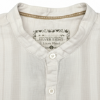 Silver Eight Linen Casual Top Size L