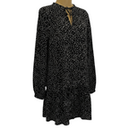 Urban Gypsy Black White Star Print Oversized Dress UK 6