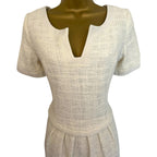 Bruce Oldfield Ivory Tweed Boucle Occasion Dress UK 10