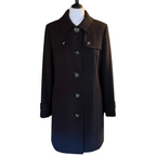 Windsmoor Black Autumn Winter 3/4 Length Coat UK 12